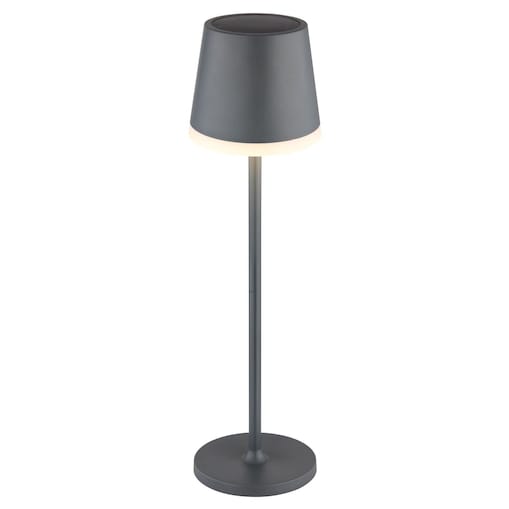 Lampa stołowa ogrodowa solarna LED Globo SOLAR 36637A IP44 antracyt 3000K na taras i balkon