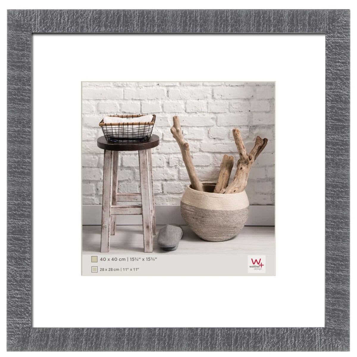 Walther Design Ramka na zdjęcie Home, 40x40 cm, szara