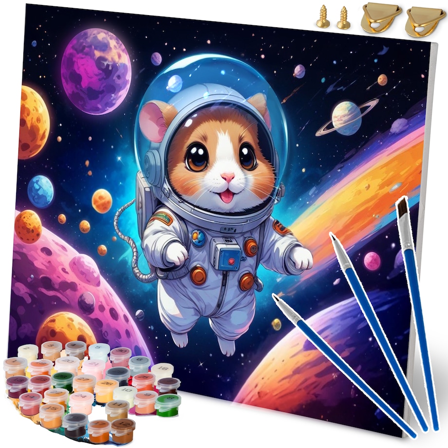 Malowanie po numerach obraz z ramą 40x50 Astronauta Massido