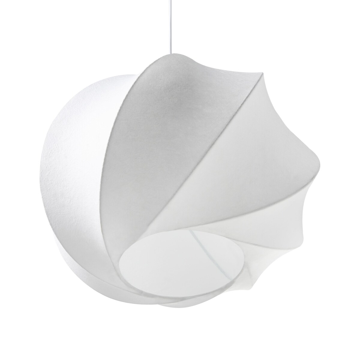 Lampa wisząca MAQUINE Jedwab syntetyczny Biały