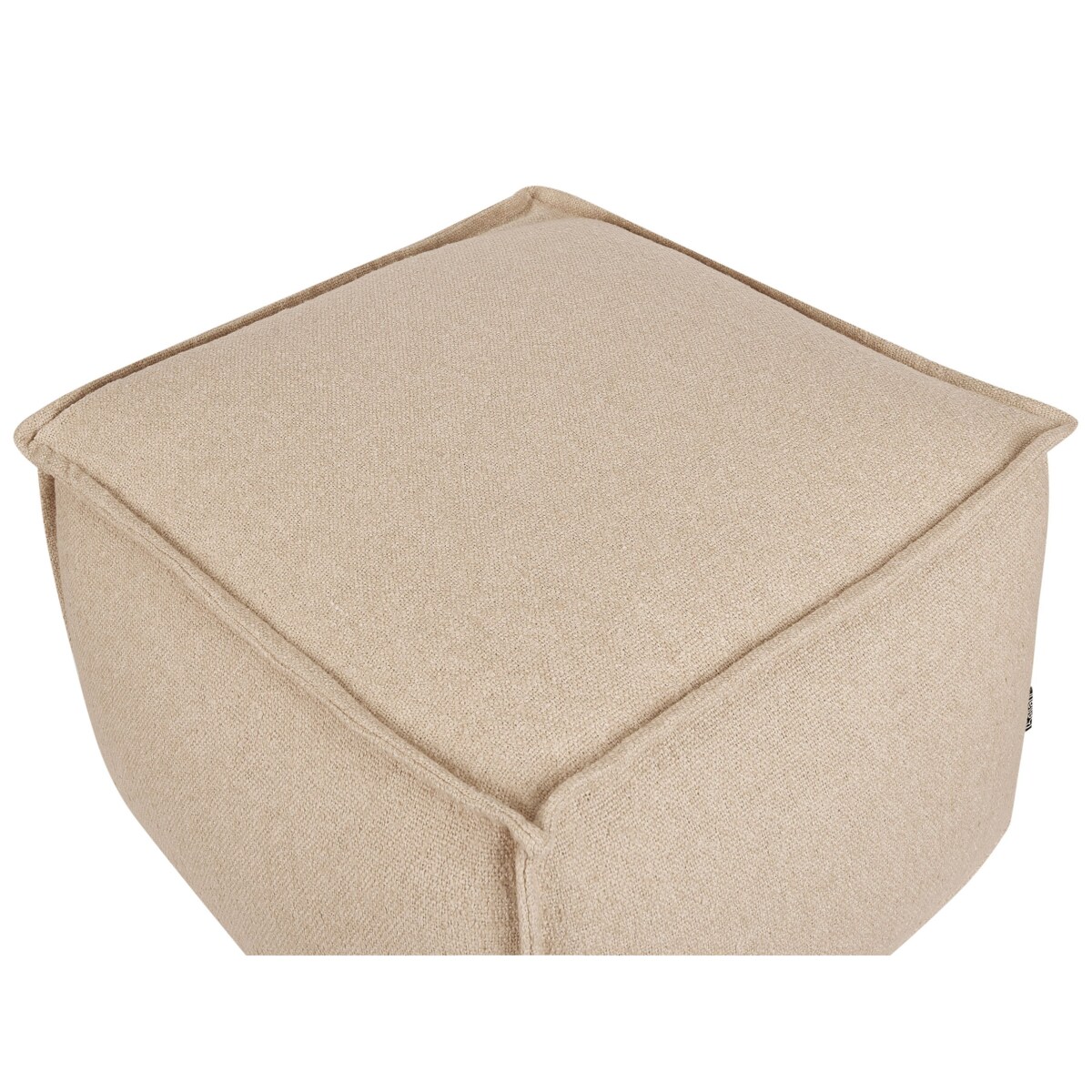 Puf bawełniany 50 x 50 x 30 cm beżowy SHERALI