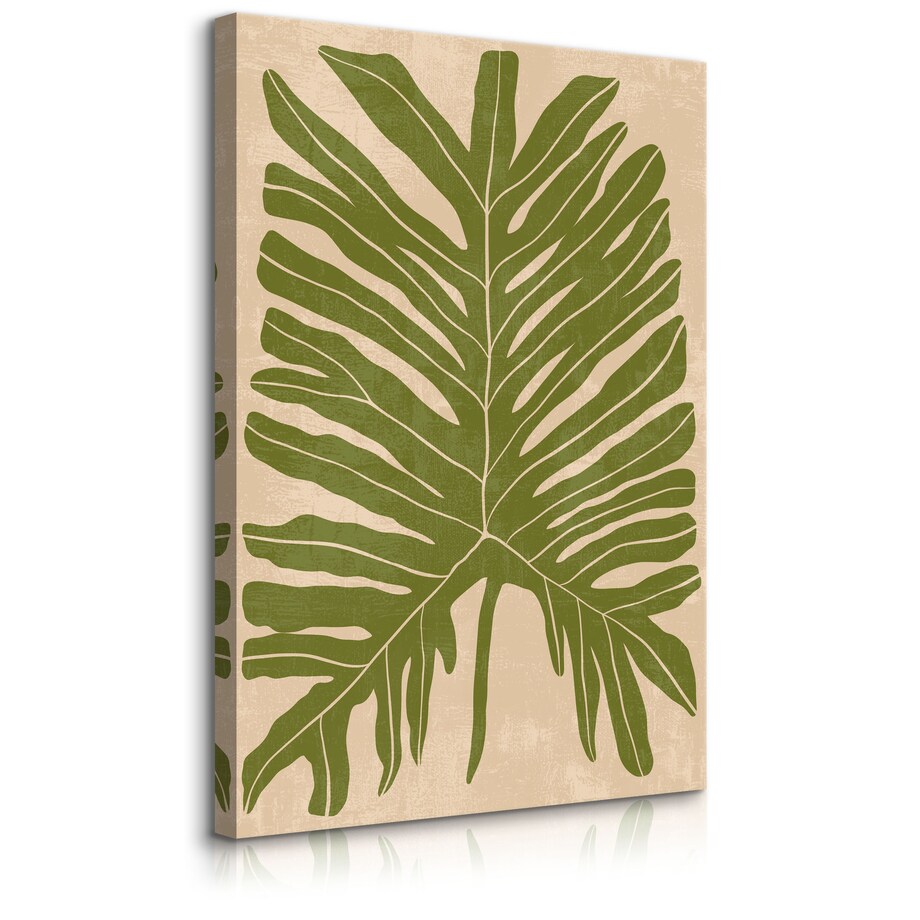 Obraz Abstrakcyjny Geometryczny Liść Monstera 80x120cm