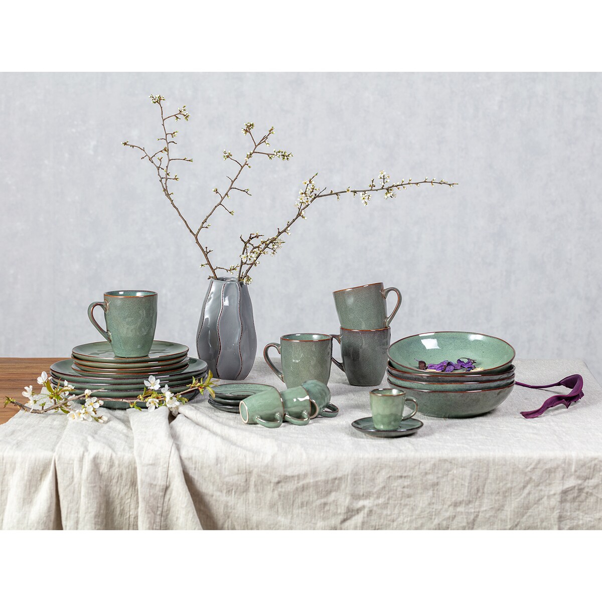 Talerz głęboki Gelato ⌀21cm green, 21 x 5,5 cm