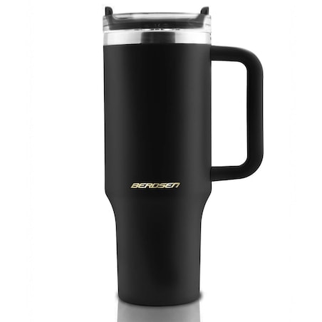 Kubek termiczny Berdsen termos ze słomką 1180ml stal nierdzewna na kawę herbatę
