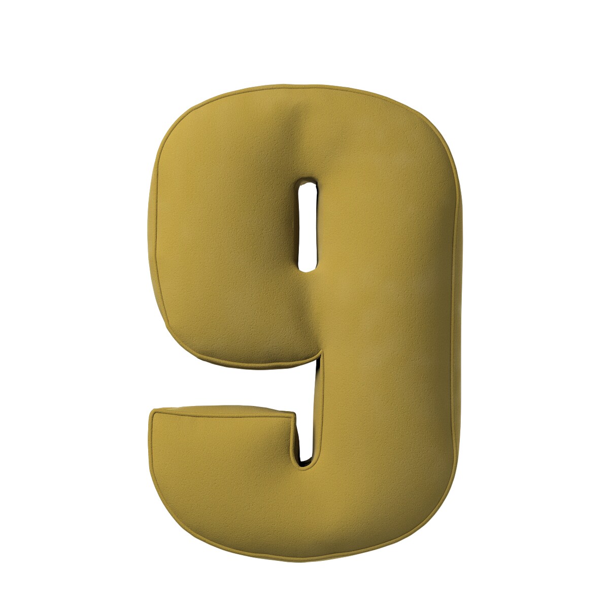 Poduszka Cyferka 9, oliwkowy zielony, 25 x 40 cm, Posh Velvet