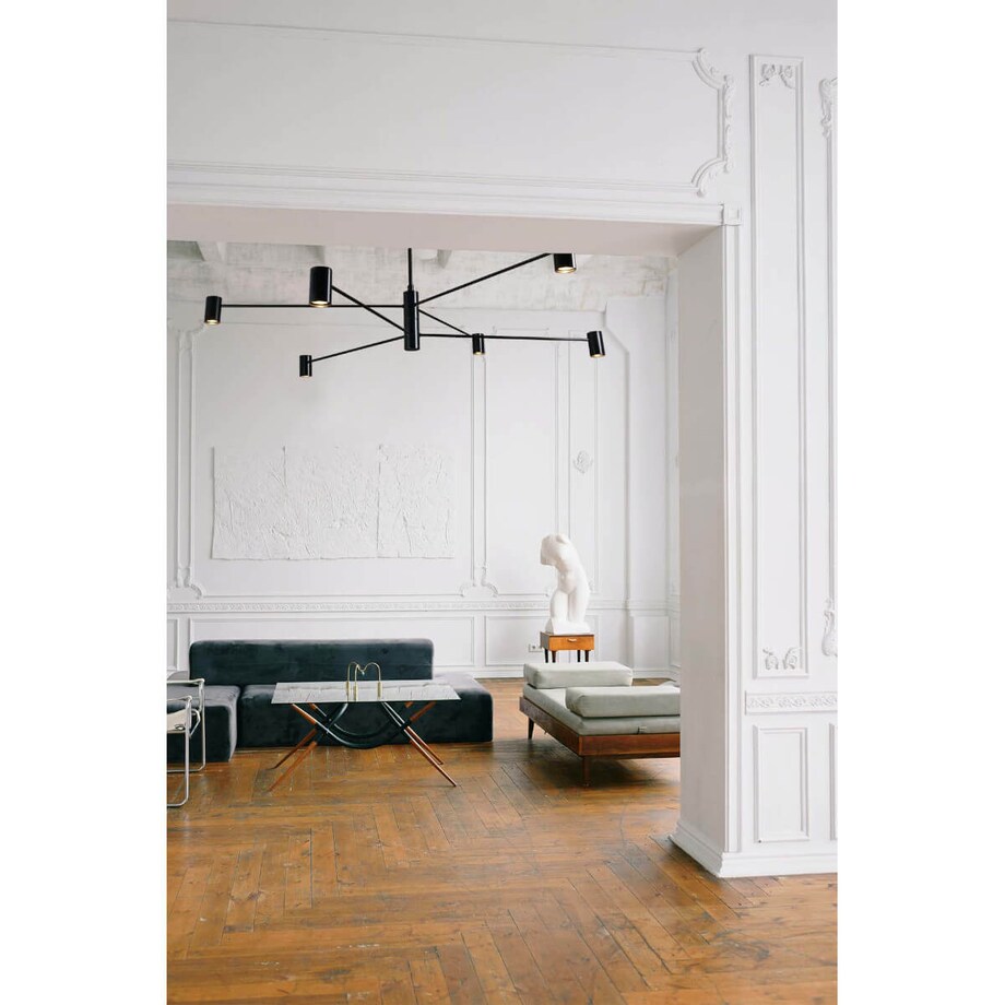 LAMPA sufitowa DAKATA 5638 Shilo metalowa OPRAWA tuby czarne