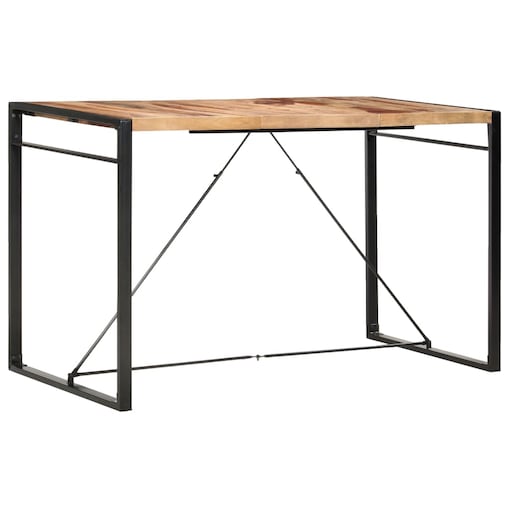 vidaXL Stolik barowy, 180x90x110 cm, lite drewno akacjowe