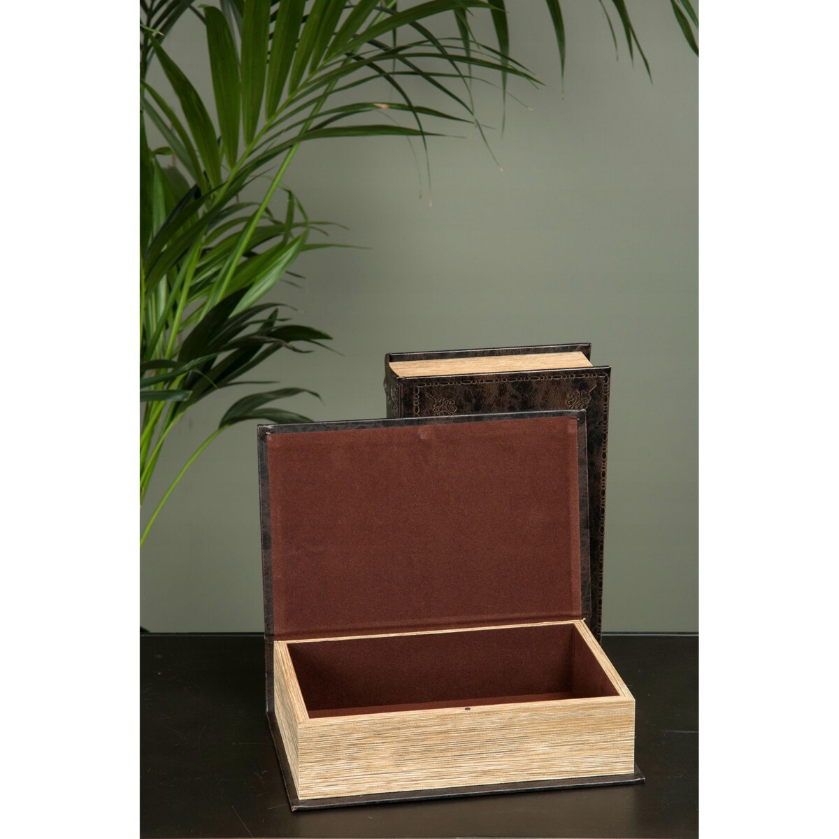 PUDEŁKO KSIĄŻKA kwiaty na biżuterię drobiazgi pojemnik organizer 17x13cm