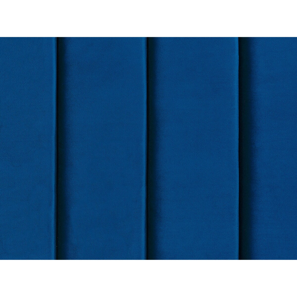 Łóżko wodne welurowe z ławką 140 x 200 cm niebieskie NOYERS