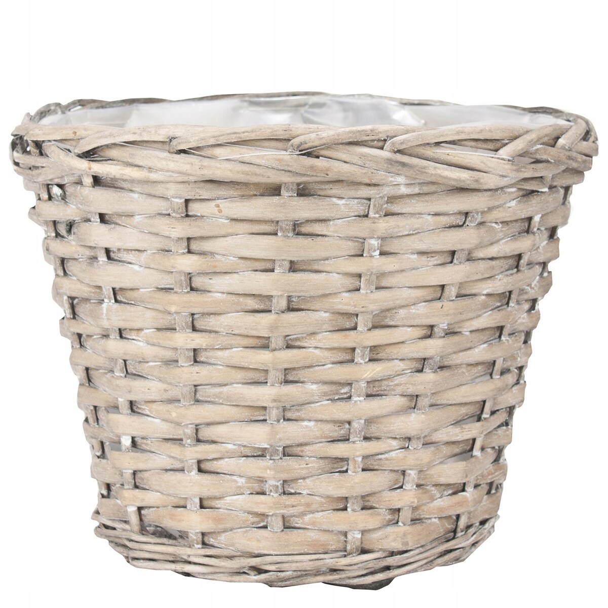 DONICZKA KOSZ 25cm WIKLINOWA BOHO OSŁONKA DUŻA DONICA DO KWIATÓW PALMY