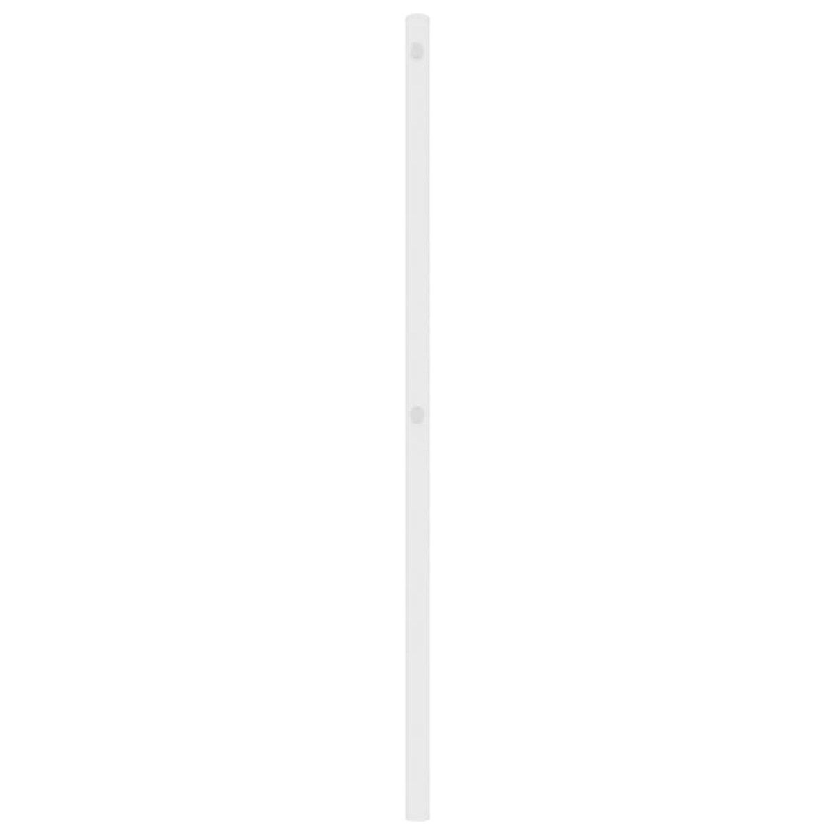 vidaXL Metalowe wymienne wezgłowie, białe, 180 cm