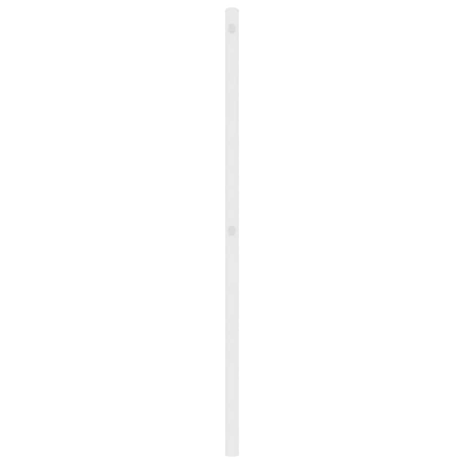 vidaXL Metalowe wymienne wezgłowie, białe, 180 cm