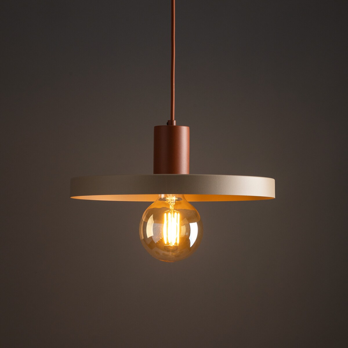 Lampa Wisząca SILA BRICK SABIA 30 Ceglasto-Beżowa E27 TK Lighting