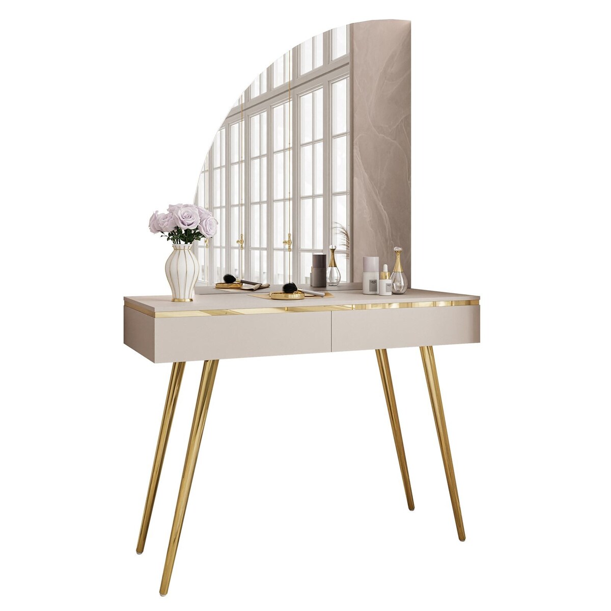 Toaletka AURORA-SQ kaszmir z lustrem lewym