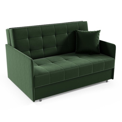 Kanapa Amerykanka York III pikowana, tkanina Kronos 14