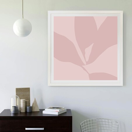 Ramka na zdjęcia 50x50 cm biała rama MDF z plexi do powieszenia pion poziom klasyczna kwadratowa ramka FRAMAI®