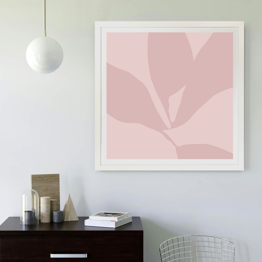 Ramka na zdjęcia 50x50 cm biała rama MDF z plexi do powieszenia pion poziom klasyczna kwadratowa ramka FRAMAI®