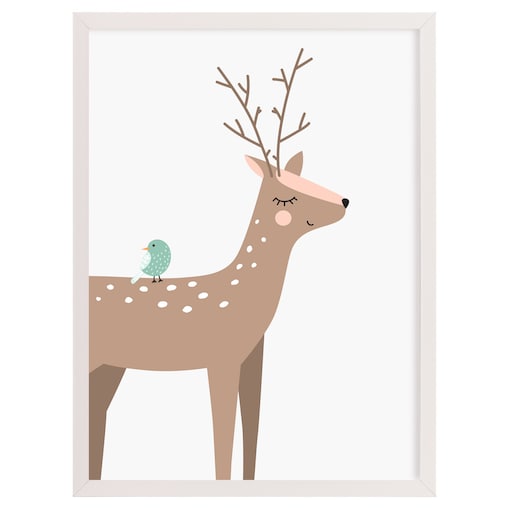 Obrazek Forest Friends deer 30x40cm, 30x40cm