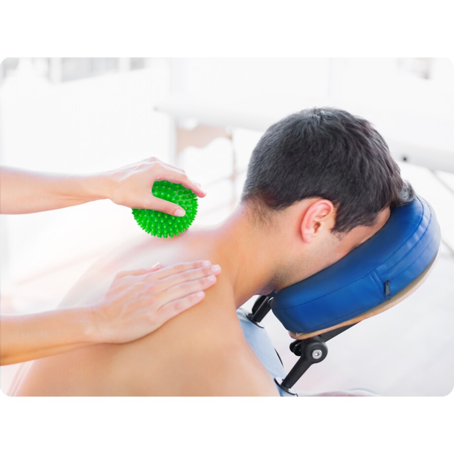 Piłka z kolcami do masażu fitness roller twarda Neo-Sport