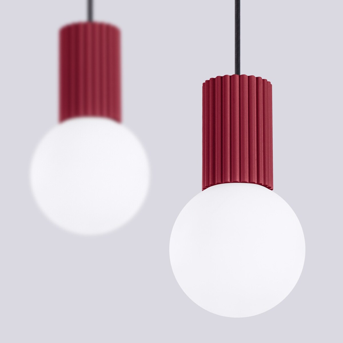 Lampa wisząca HALO 2L burgund