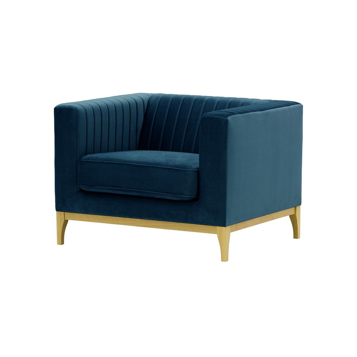 Fotel Slender Wood-Velluto 11-like oak