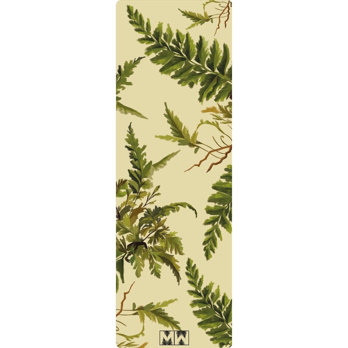 Mata do jogi z kauczuku z warstwą mikrofibry 4mm, wzór AGRIA