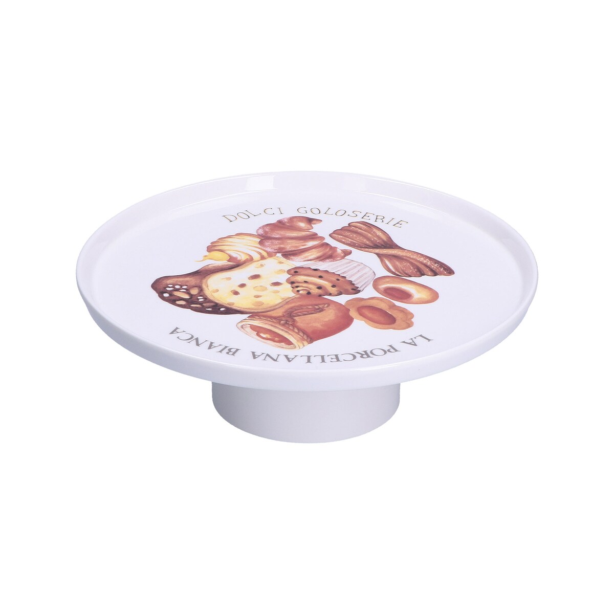 Patera okrągła Goloserie - Biały, 26 cm