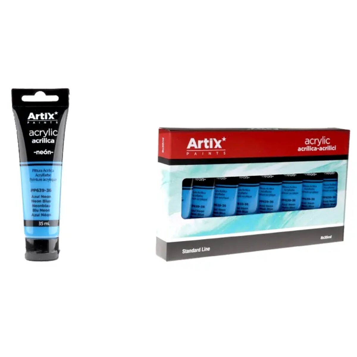 farba akrylowa neon blue artix pp639-36, 35 ml