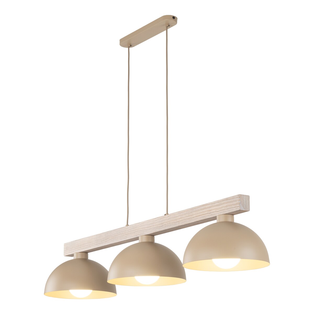 Lampa wisząca potrójna TK Lighting OSLO SABIA 11012 beżowa 3xE27 nowoczesna nad stół do salonu i kuchni