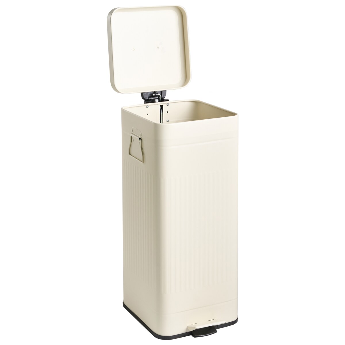 Kosz na śmieci z pedałem 30 L ECOCOMFORT Metal Beżowy