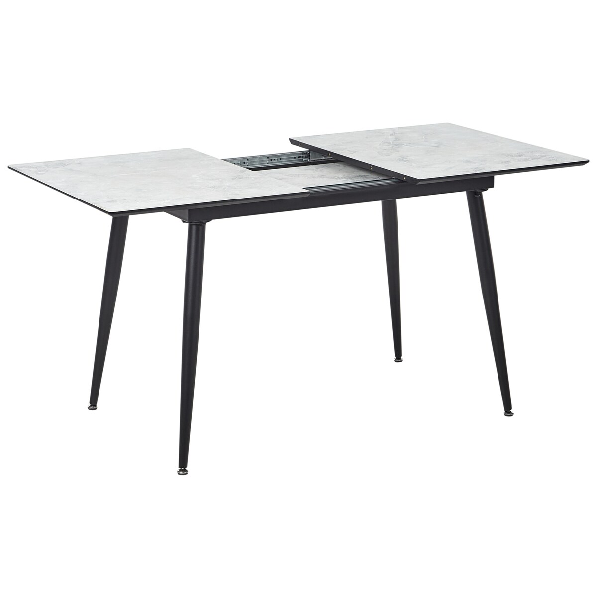 Stół do jadalni EFTALIA Biały marmur 120/150 cm 80 cm