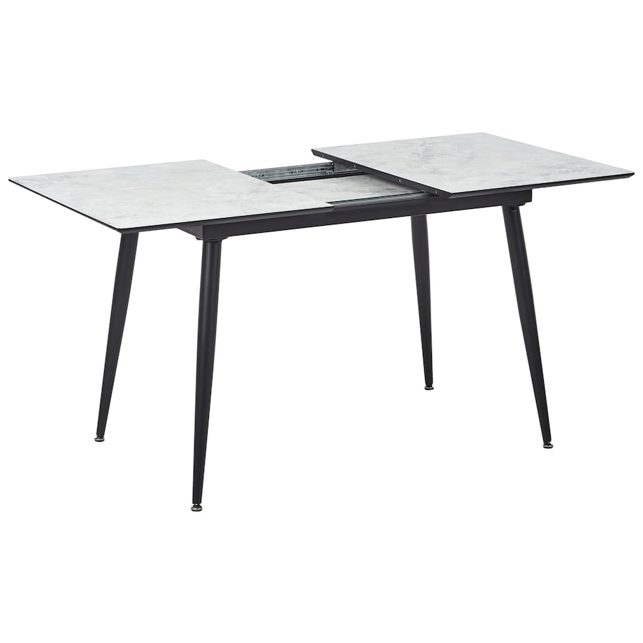 Stół do jadalni EFTALIA Biały marmur 120/150 cm 80 cm