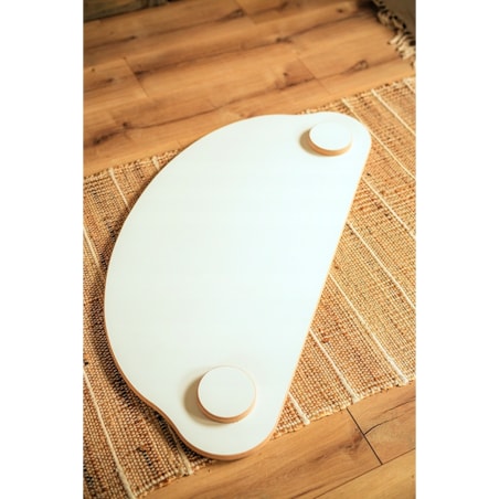 Zestaw BUJAK MONTESSORI Poduszka RÓŻ +Ścianka + Krzesło Blat Zjeżdżalnia CE