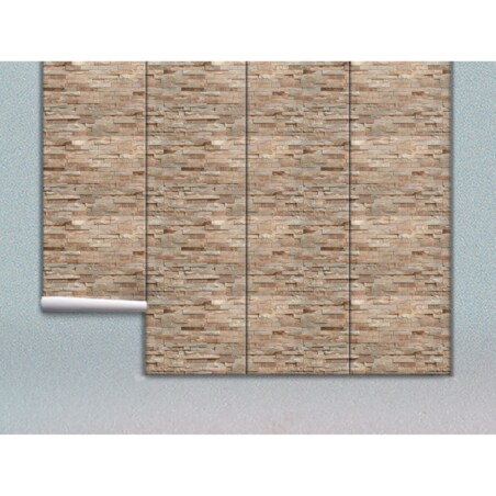 Tapeta Beżowy murek, 416x254cm