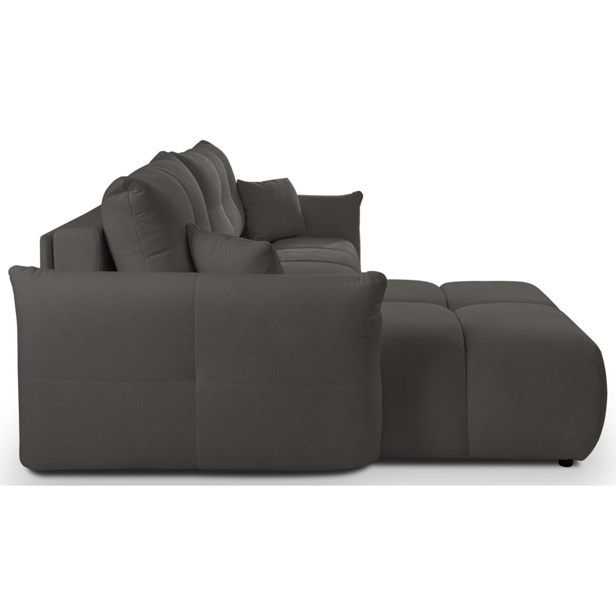 Narożnik z funkcją spania do salonu BOSE, lewostronny, grafitowy