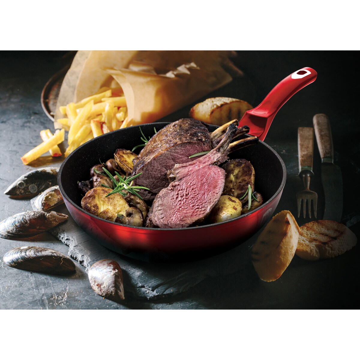 Zestaw garnków i patelni z przyborami kuchennymi Berlinger Haus BH-1632