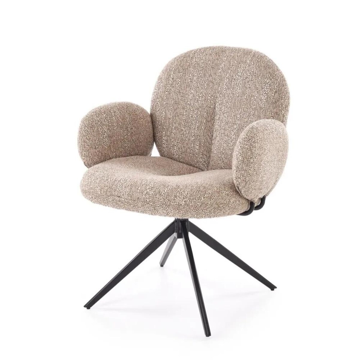 Krzesło tapicerowane K568 beżowe obracane