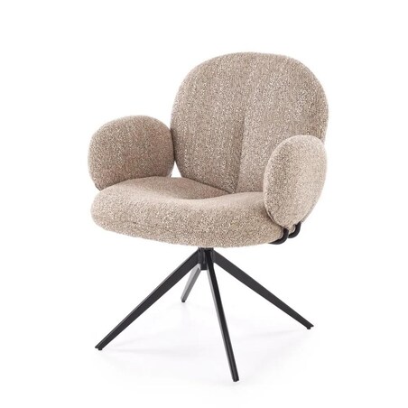 Krzesło tapicerowane K568 beżowe obracane