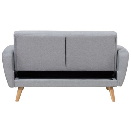 Sofa rozkładana 2-osobowa szara FLORLI