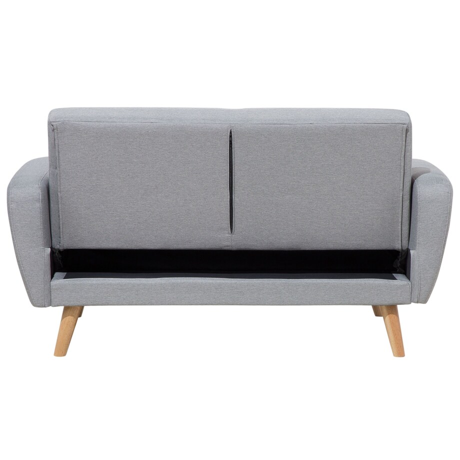Sofa rozkładana 2-osobowa szara FLORLI