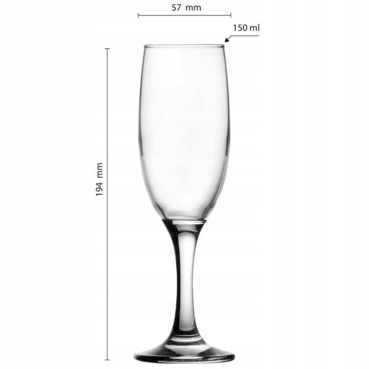 Kieliszek do szampana, prosecco 150 ml