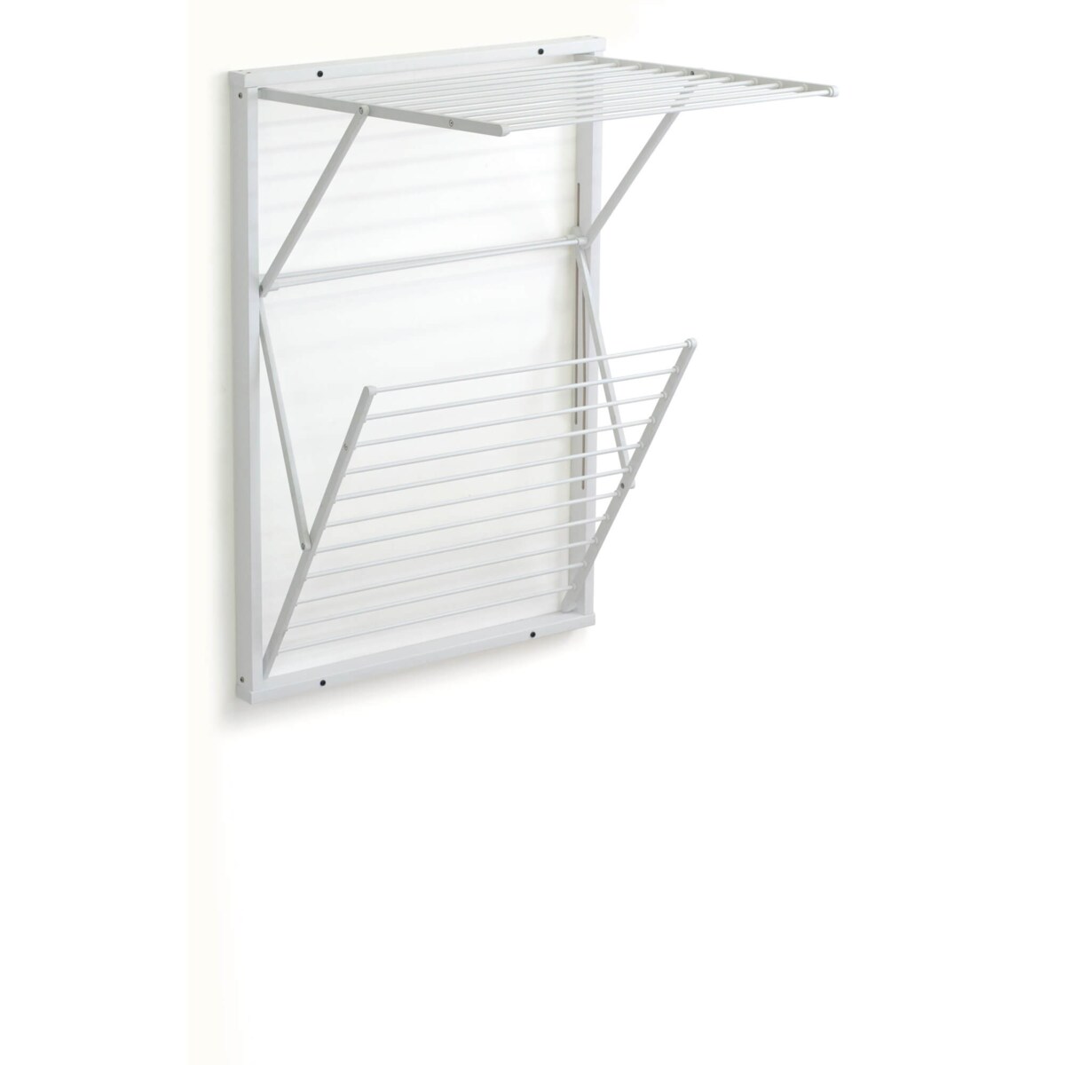 ARREDAMENTI KORAL Naścienna suszarka na pranie - 98 x 69 cm, Biały