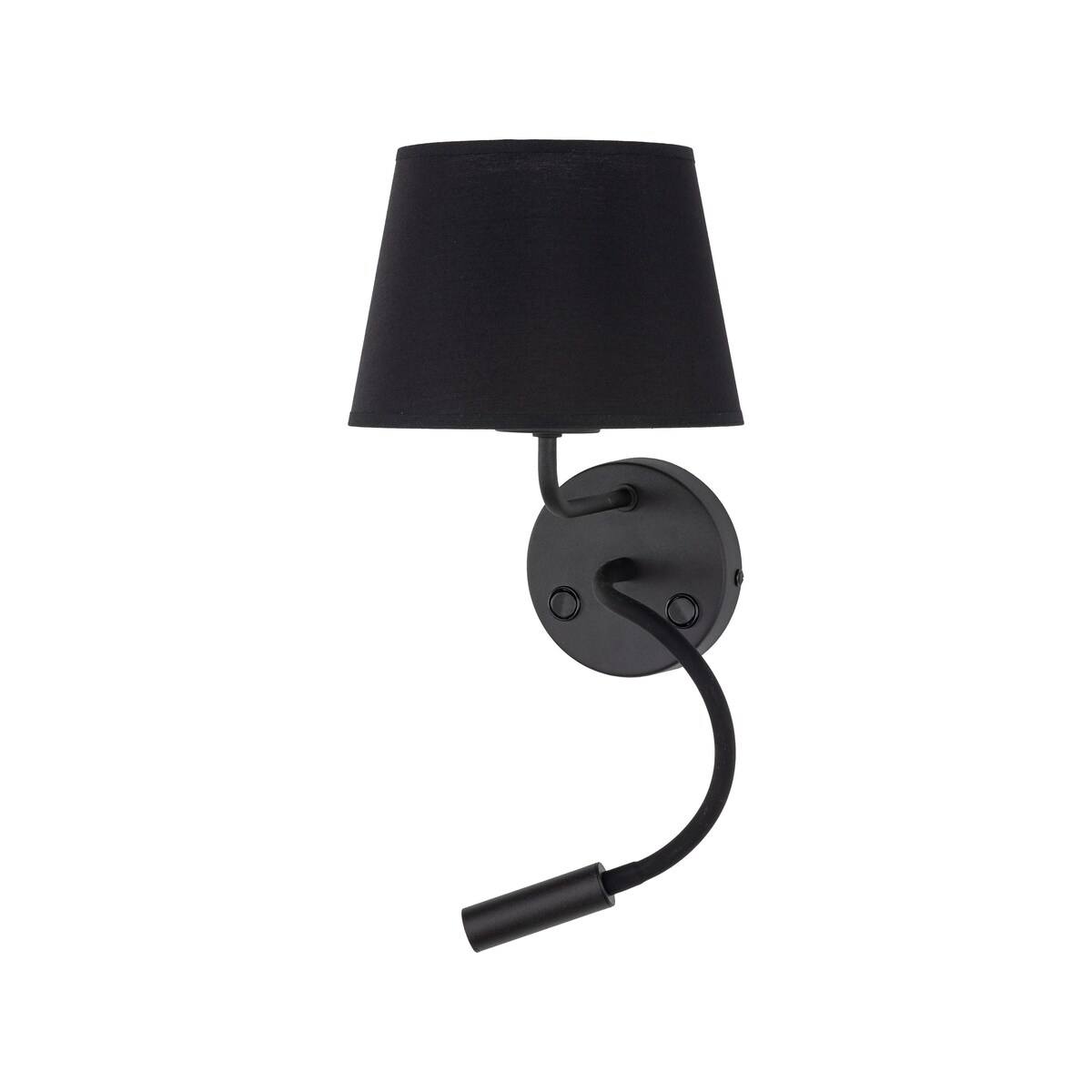 Kinkiet do czytania TK Lighting MAJA BLACK 10081 czarny, ruchomy, E27 + G9, włącznik na podstawie
