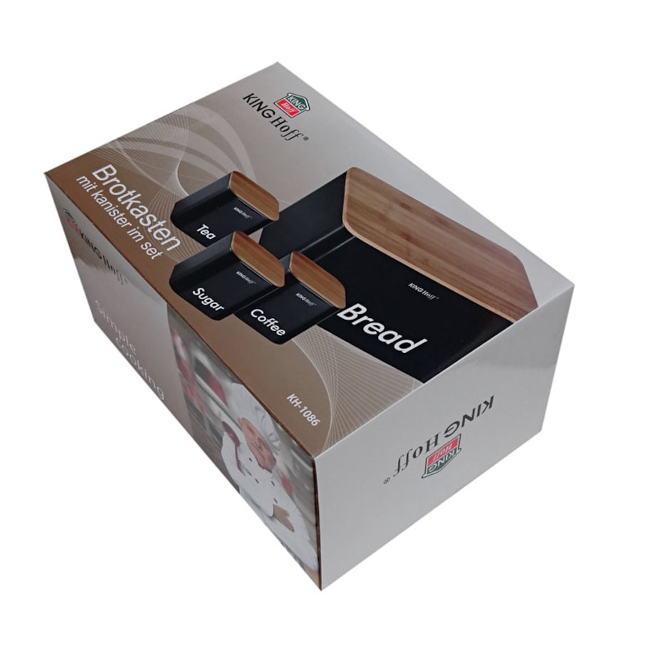 Chlebak w zestawie z 3 pojemnikami KINGHOFF