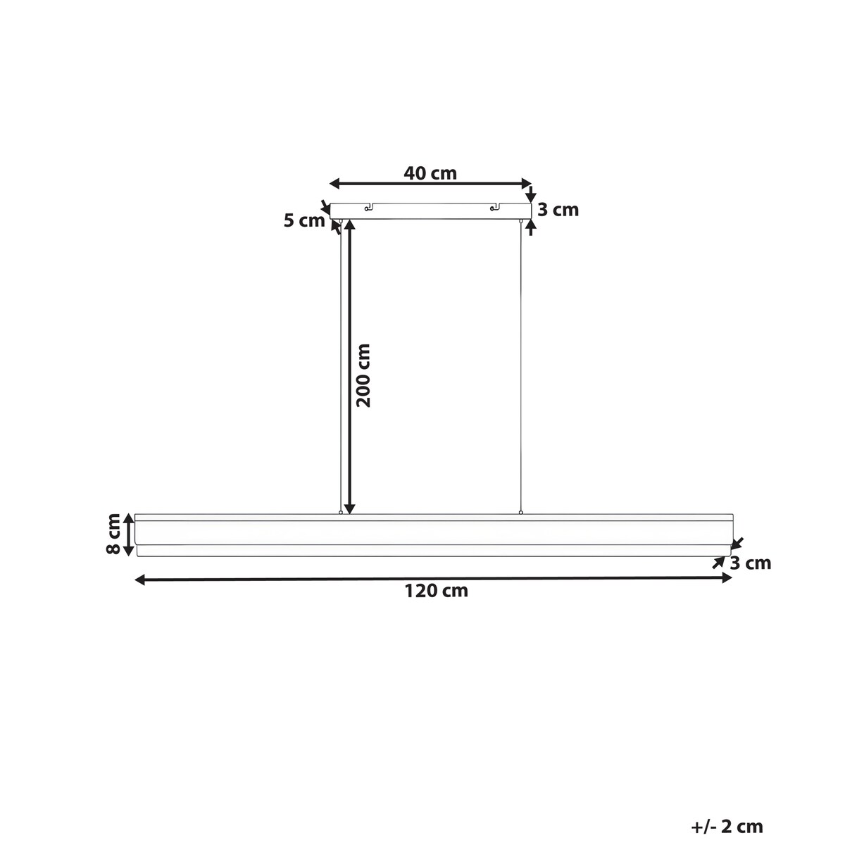 Lampa wisząca LED MARA Metal Biały