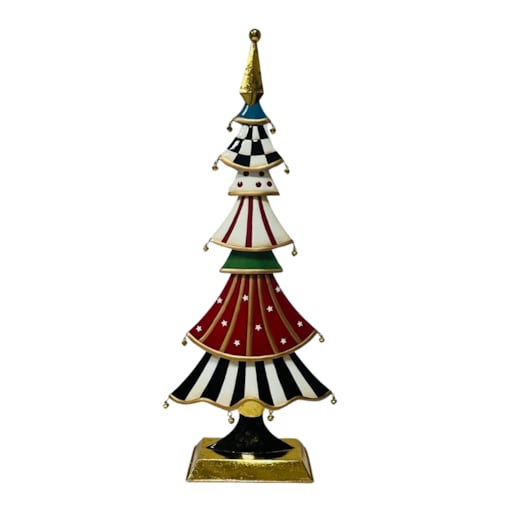 Choinka metalowa 67,5x27x10,7 cm POP-ART kolorowa