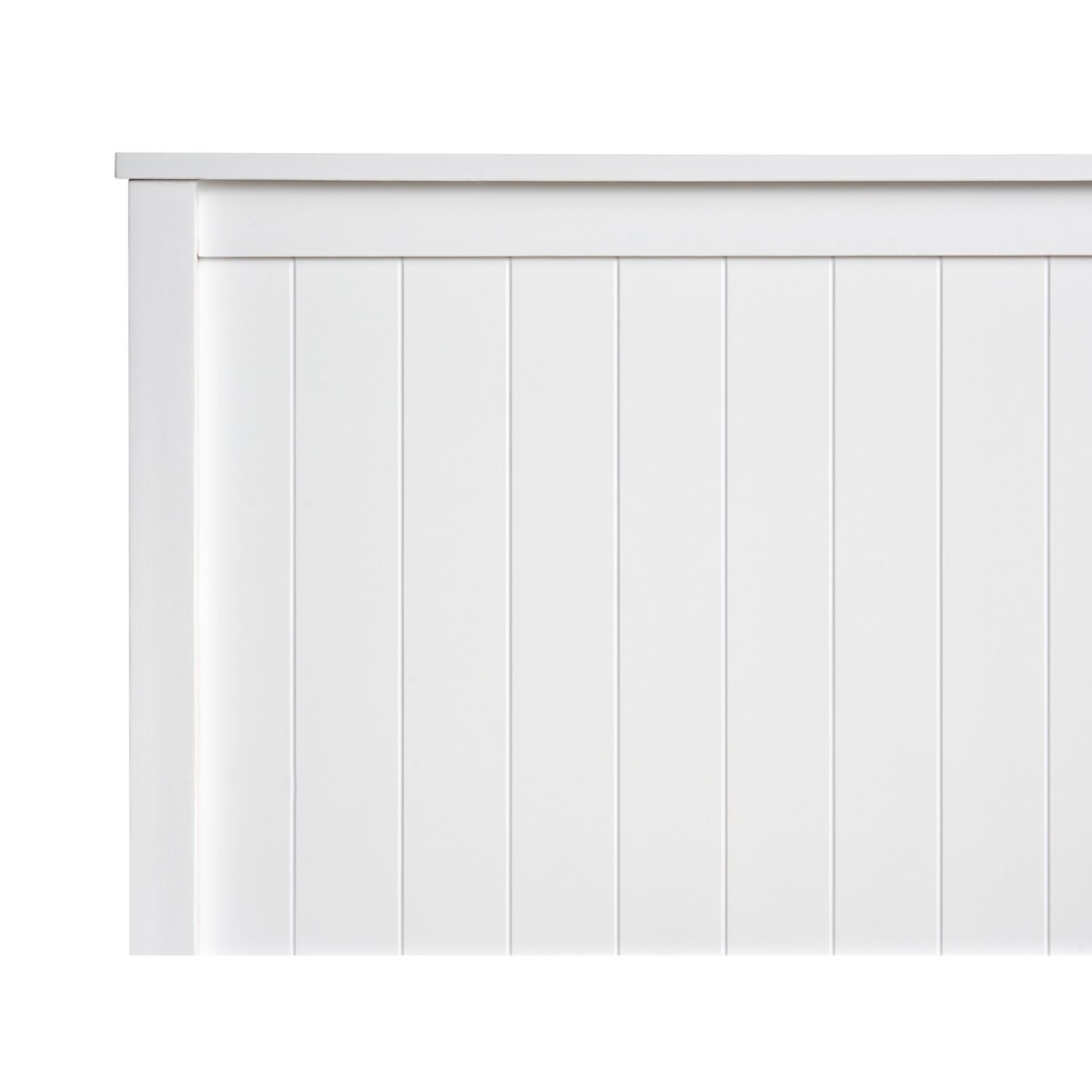 Łóżko z pojemnikiem Drewno sosnowe LAMBRES 160 x 200 cm Biały