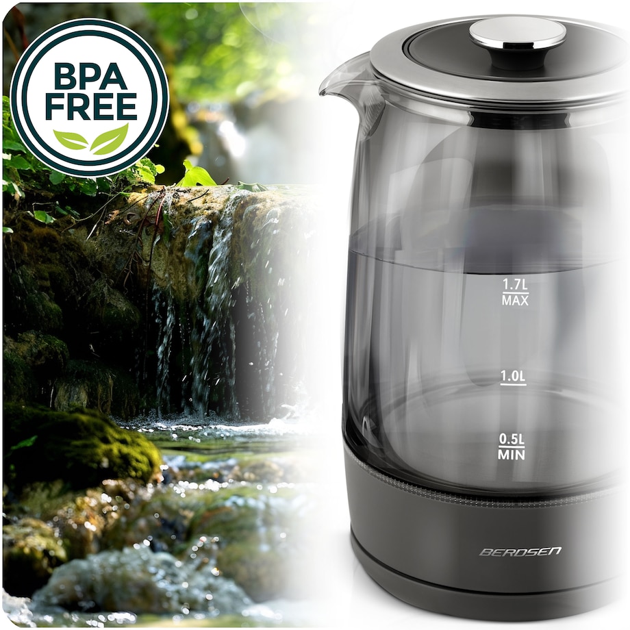 Czajnik elektryczny szklany regulacja temperatury Berdsen