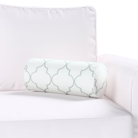 Poduszka wałek prosty, szaro-białe wzory marokańskie, Ø16 x 40 cm, Gardenia