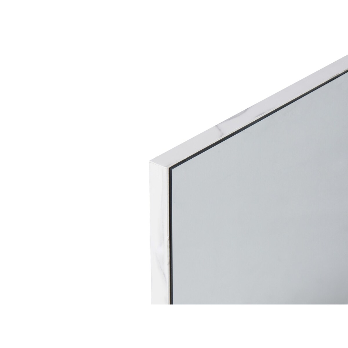 Szafka wisząca łazienkowa z lustrem JOINVILLE 60 cm 54 cm Biały marmur